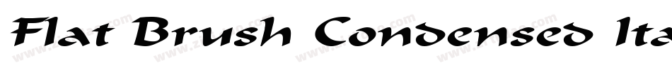 Flat Brush Condensed Italic字体转换
